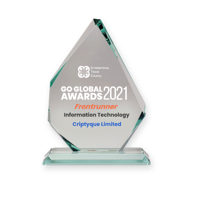 Frontrunner Award in the category of Information Technology at the 2021 Go Global Awards.